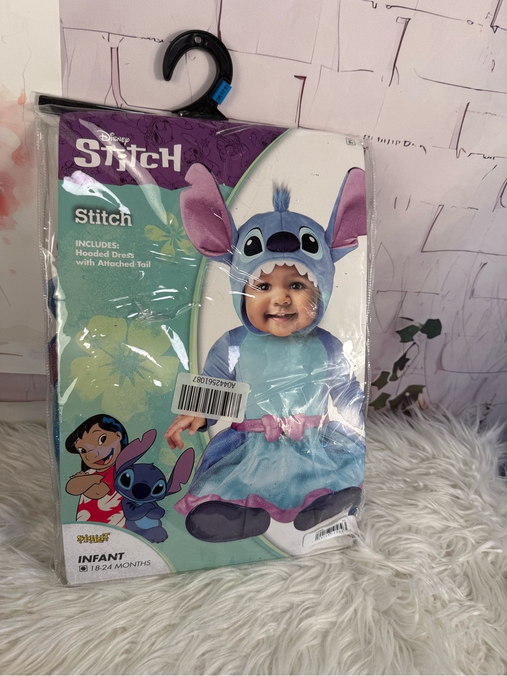 Disney Infant Stitch Hooded Dress Costume - Blue & Purple Accents